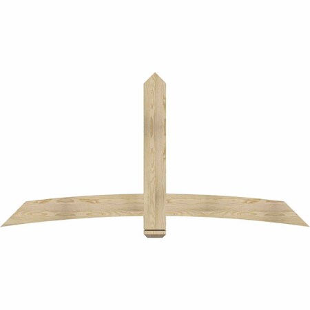 Ekena Millwork Bellingham Rough Sawn Timber Gable Bracket, Douglas Fir, 84"W x 42"H x 2"D x 6"F, 12/12 Pitch GBW084X42X0206BEL00RDF